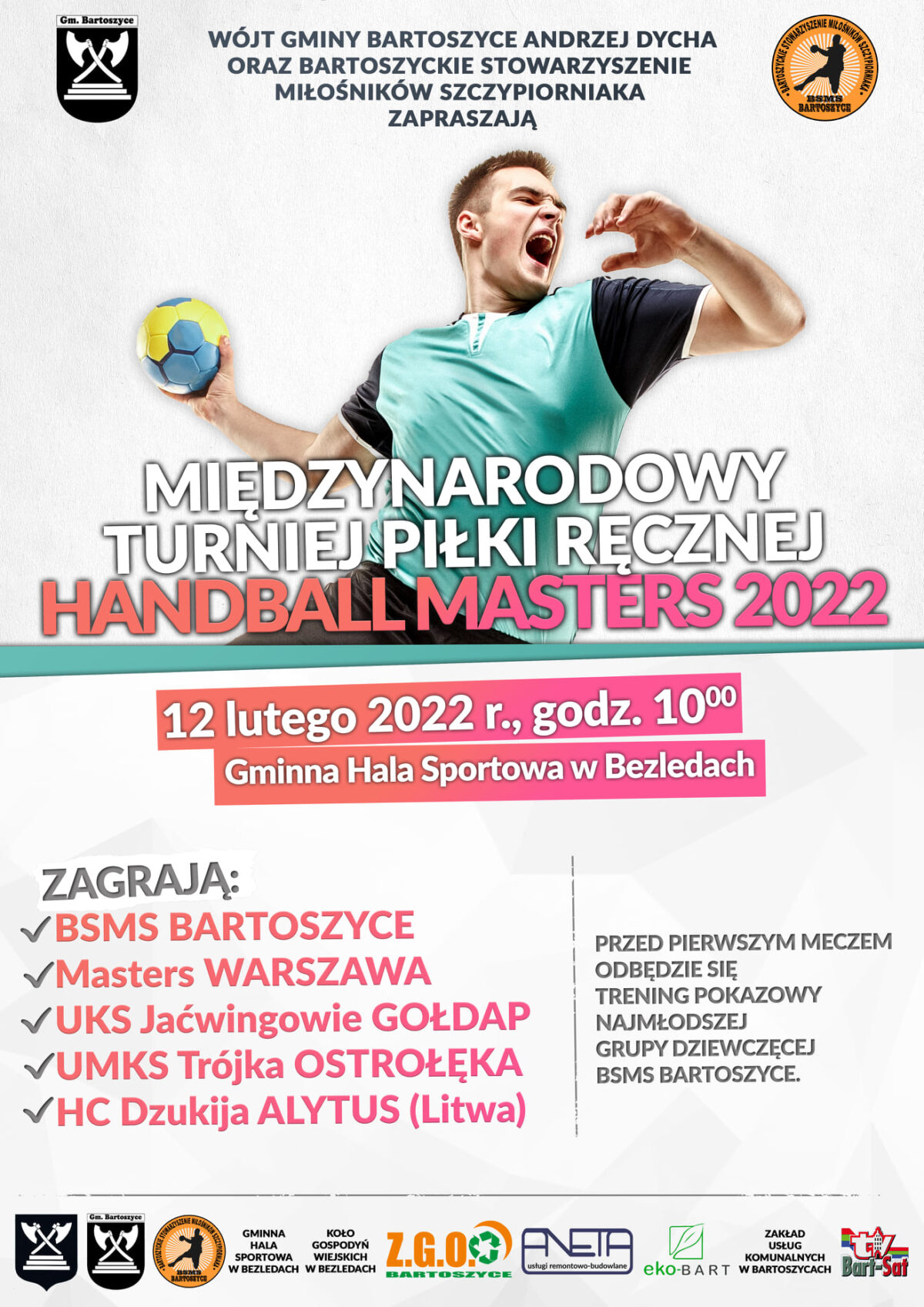 Zapraszamy na Międzynarodowy Turniej Handball Masters 2022!