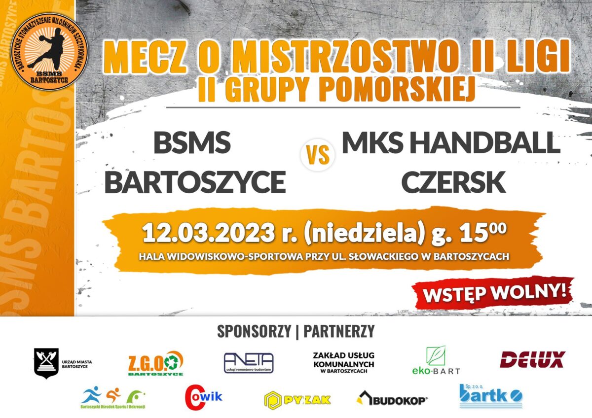 Przed nami mecz z MKS Handball Czersk